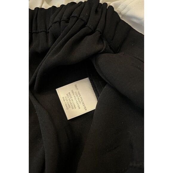 Modcloth Womens Size 2 Black Cream Front Tie 3/4 Sleeve Jumpsuit - Picture 6 of 6